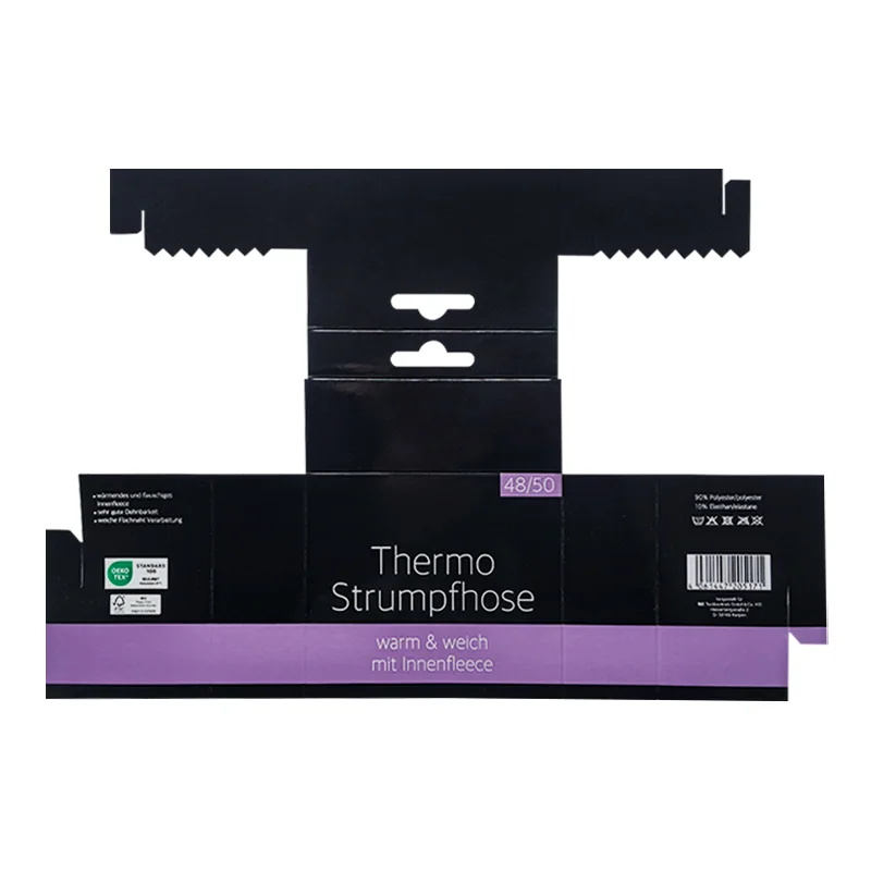 Printed folding-carton dieline used for packaging structure and artwork preparation