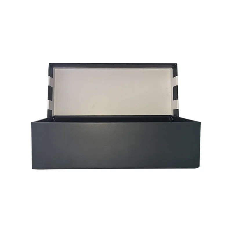 Black premium hinged box on white