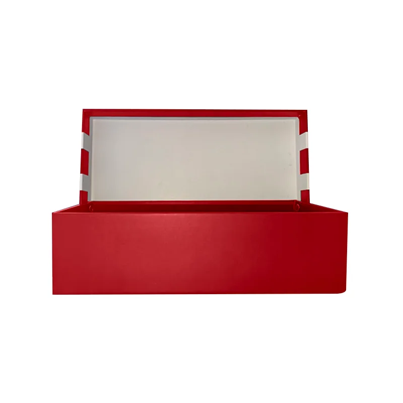 Red personalised presentation box suitable for a gifting project